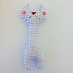 H Luv Handmade Cotton Cat Plush Doll Toy Baby Gift